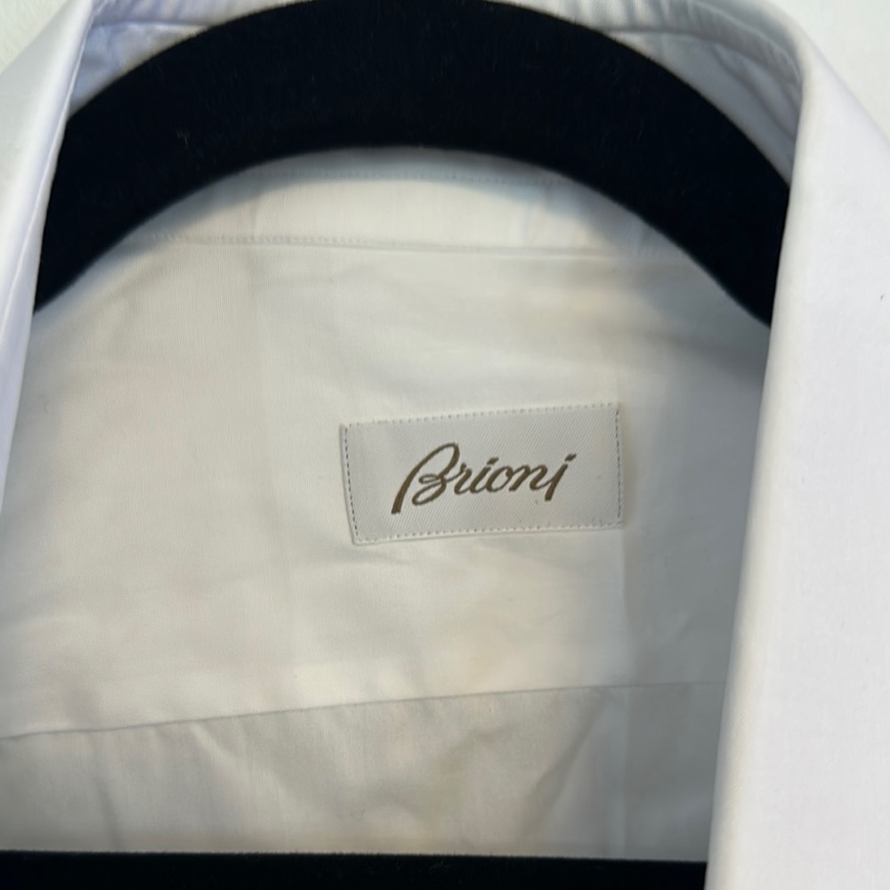 Brioni White Long-Sleeve Dress Shirt - Picture 2 of 2